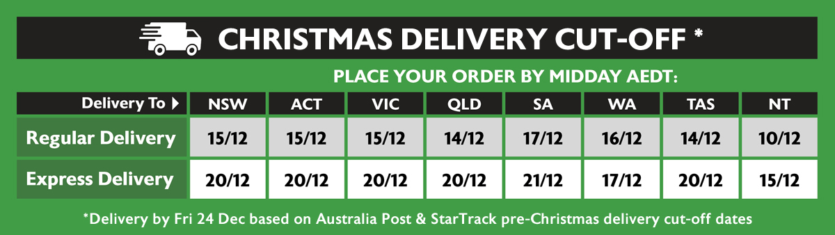 Pre-Christmas Delivery Cut-Off Dates