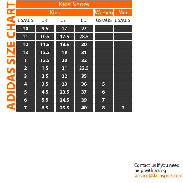 adidas predator size chart